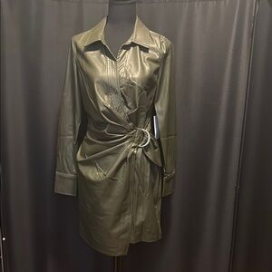 Bailey 44 Olive Long Sleeve Dress Size S